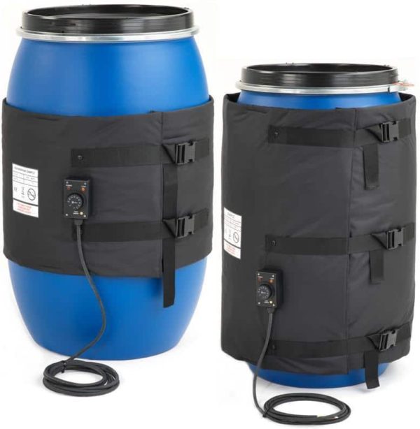 Couvertures chauffantes et isolantes pour fûts et conteneurs